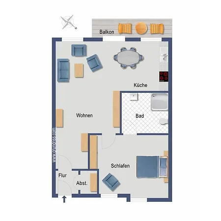Apartment Waldstraße 12 Ostseebad Heringsdorf